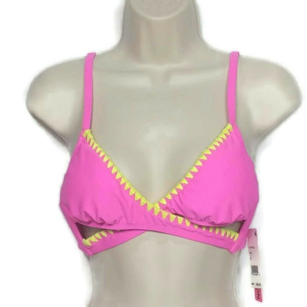 Bikini Nation Cross Cut Out Swim Top NWT